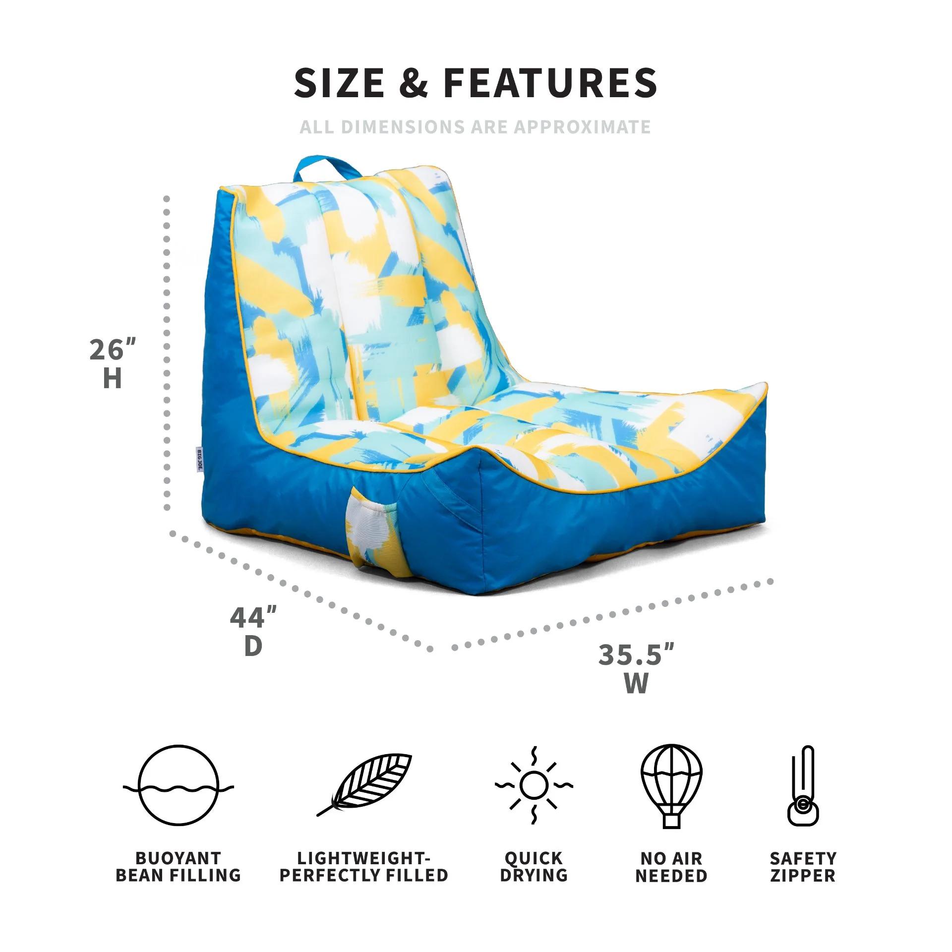 Big Joe Captain Kona Bundle - Paintbrush Yellow - Image 10