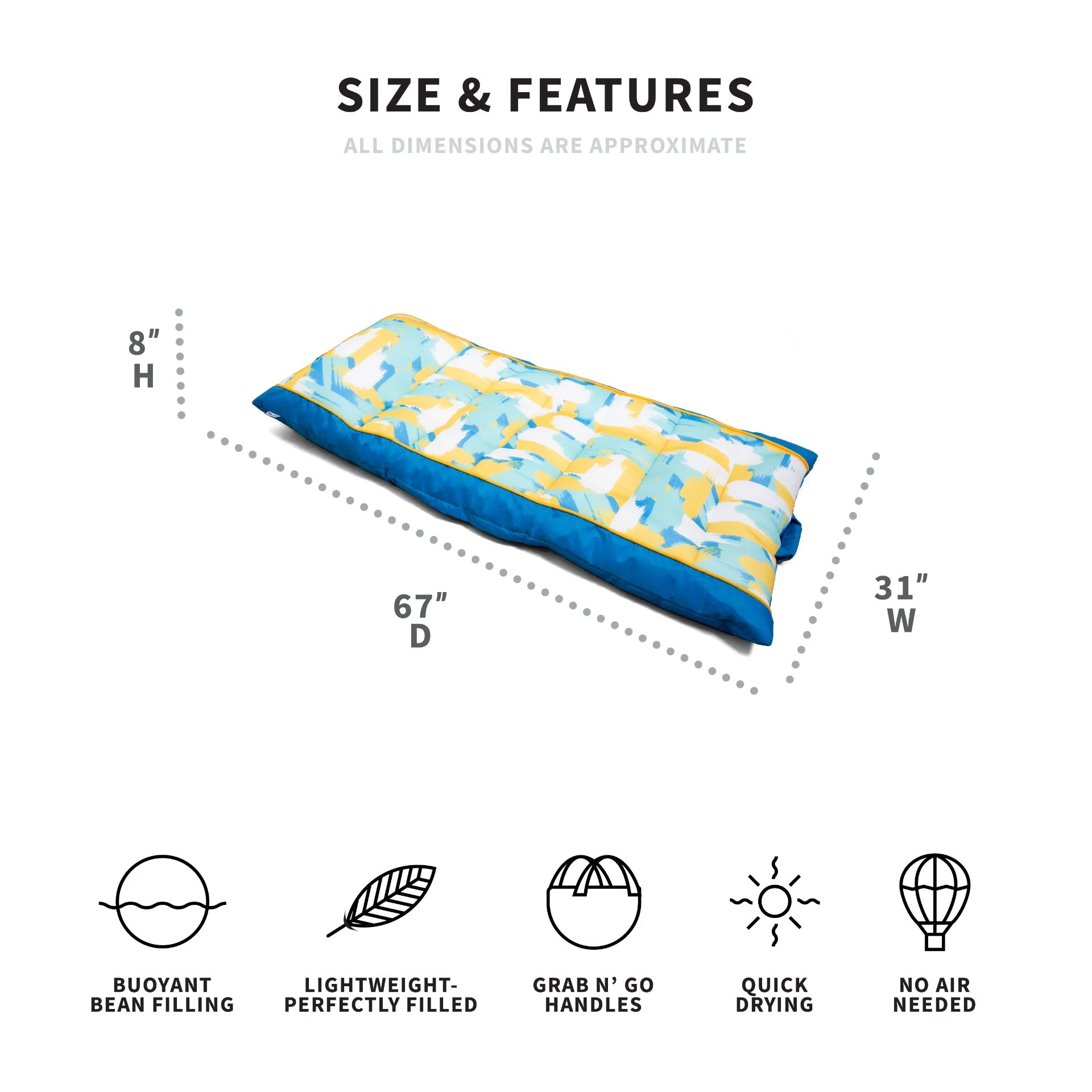 Big Joe Captain Kona Bundle - Paintbrush Yellow - Image 12