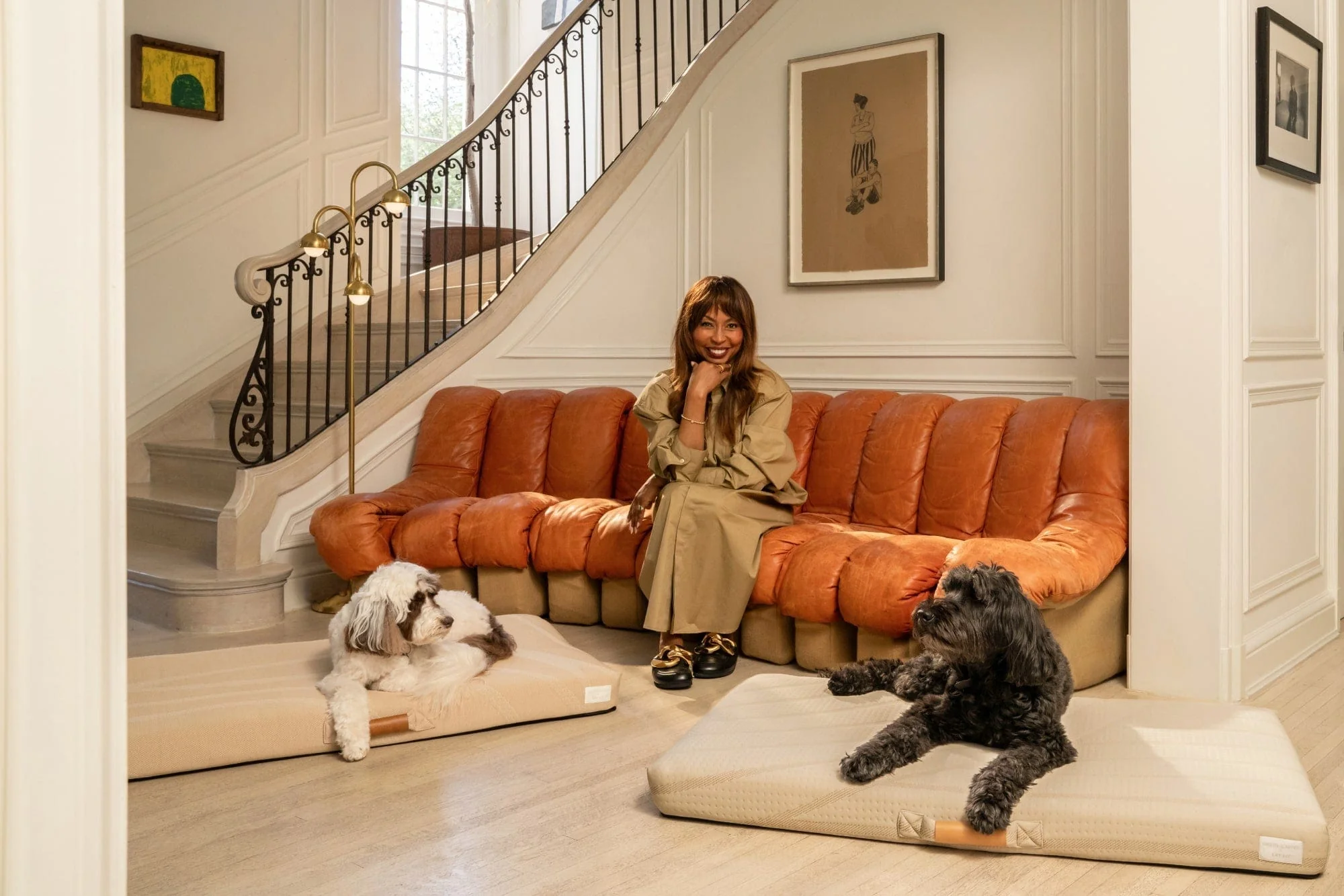 Brigette Romanek | Taupe Dog Bed or Bed Cover - Image 3