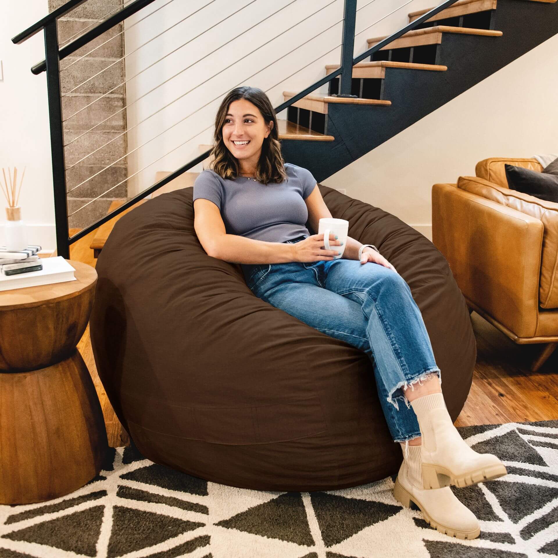 Fuf® 5Ft Foam Bean Bag - Image 37