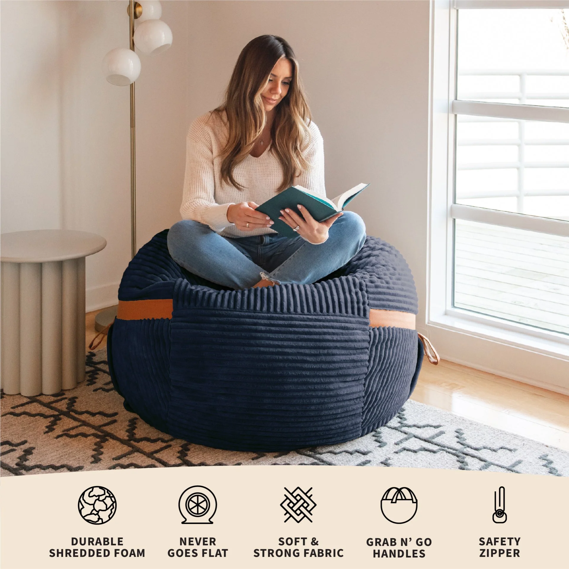 Fuf® 4Ft Foam Bean Bag - Image 117