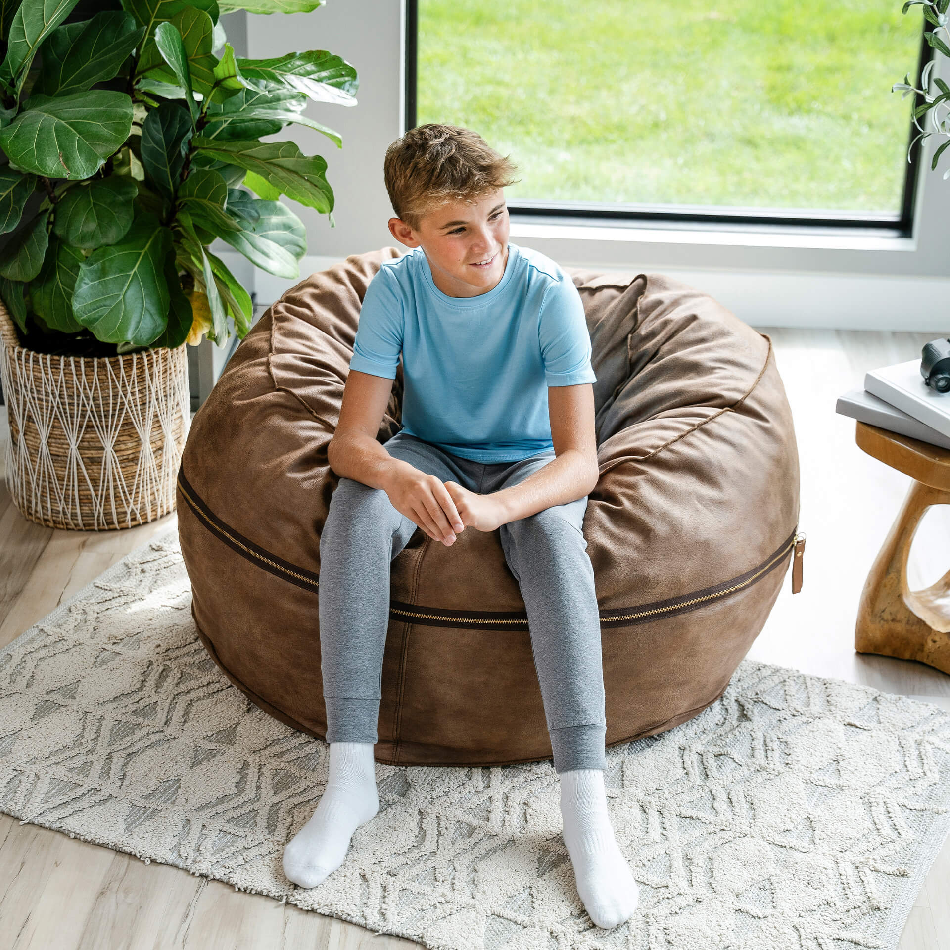 Fuf® 4Ft Foam Bean Bag - Image 129