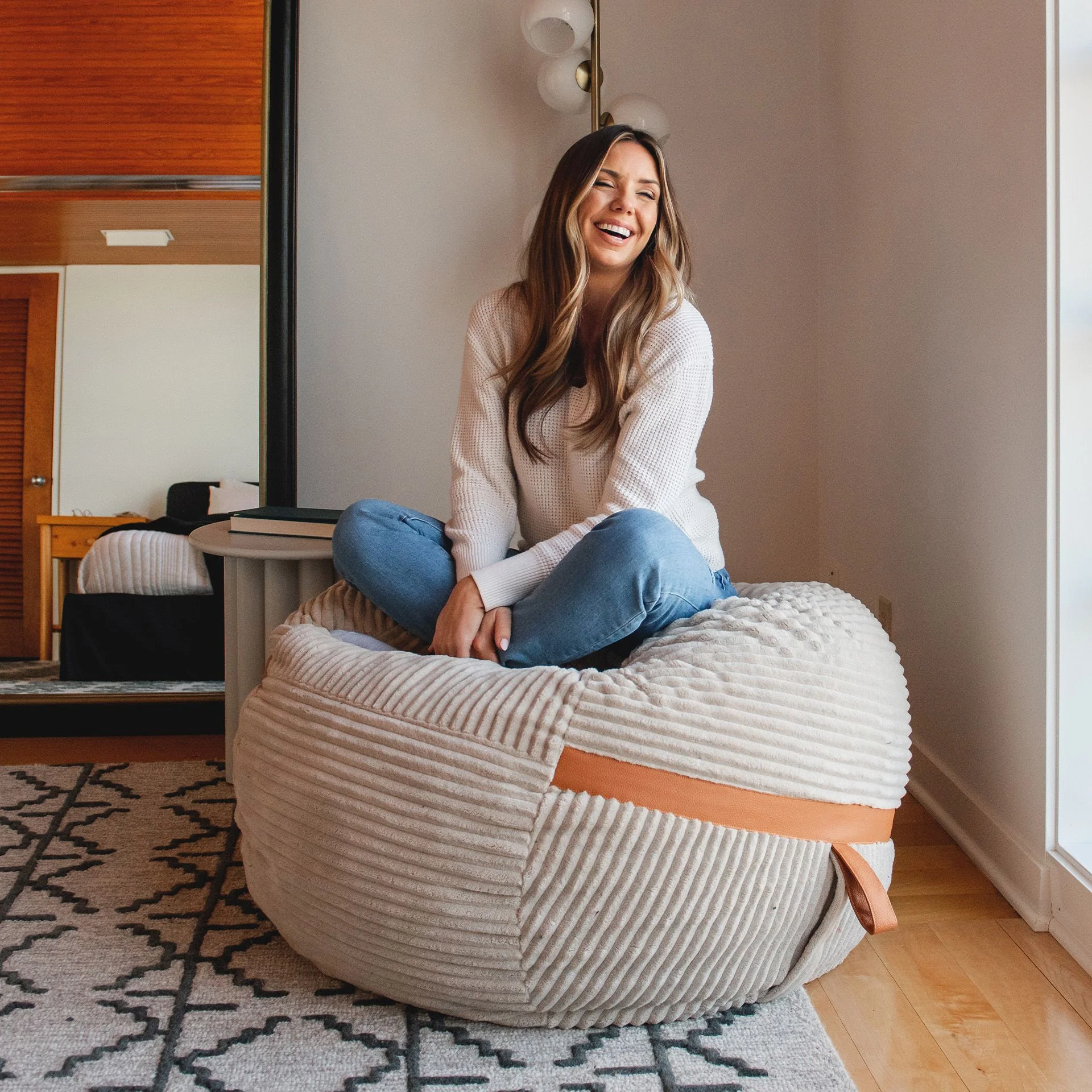 Fuf® 4Ft Foam Bean Bag - Image 13