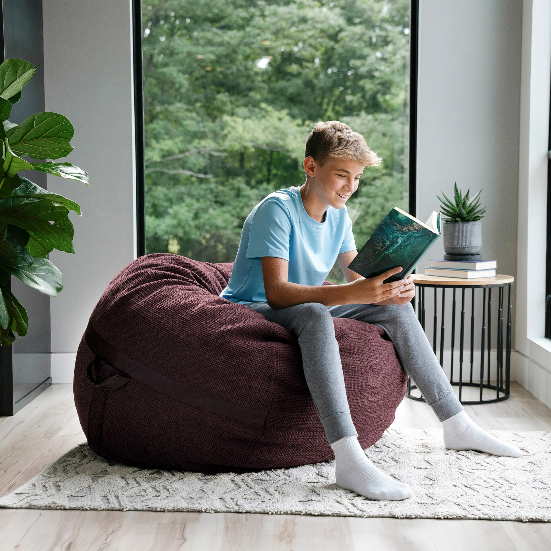 Fuf® 4Ft Foam Bean Bag - Image 153