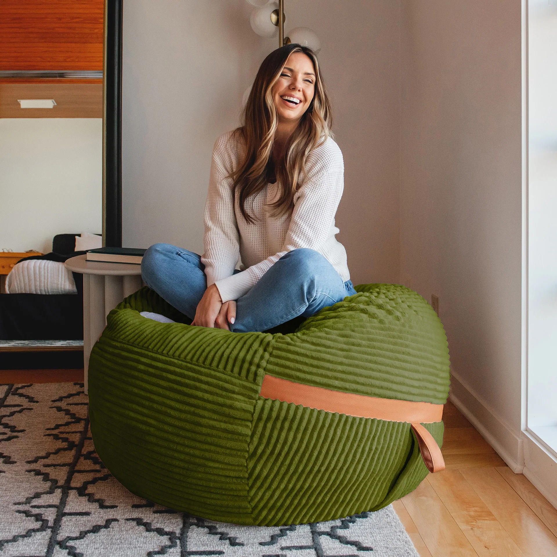 Fuf® 4Ft Foam Bean Bag - Image 9