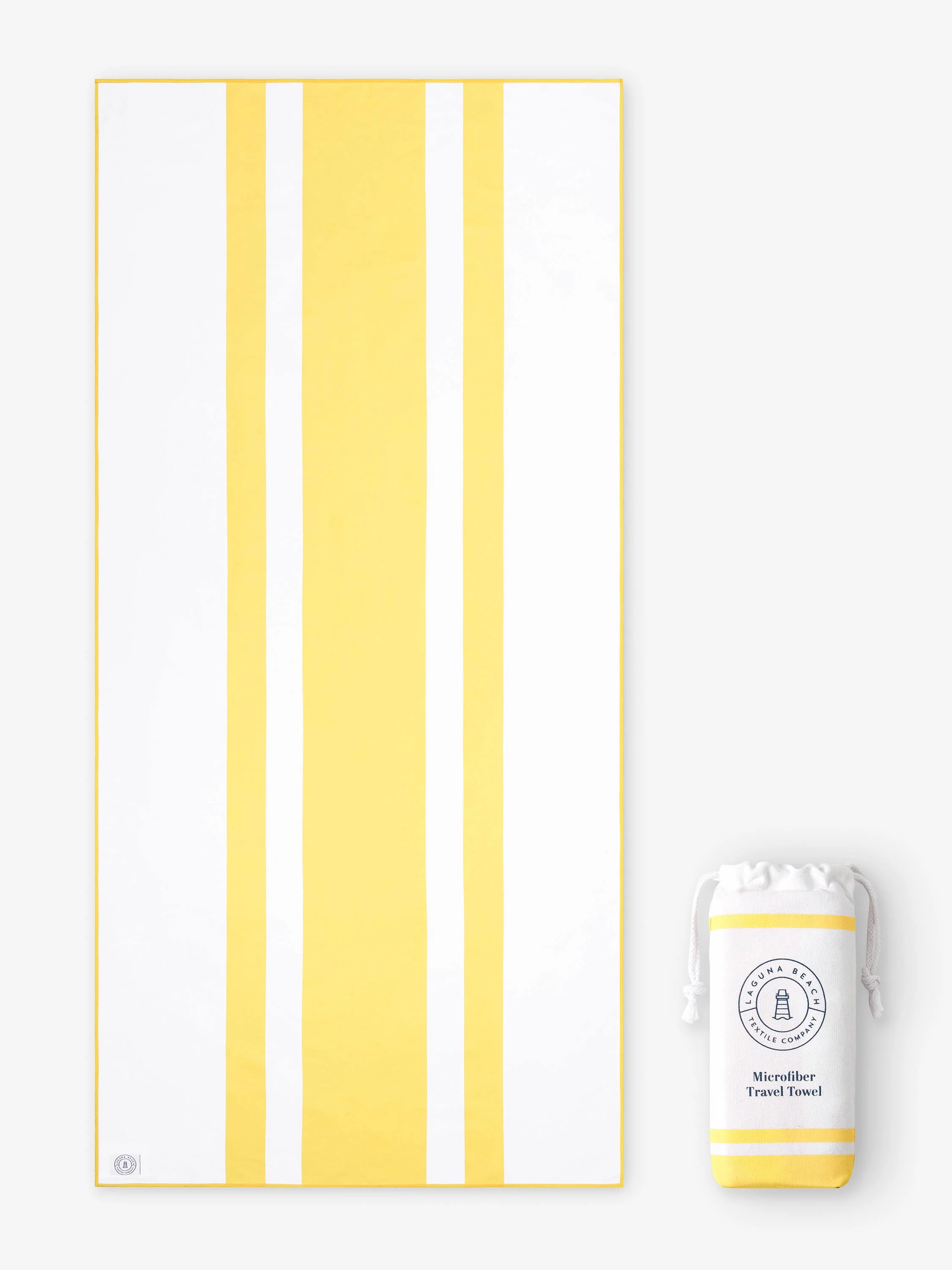 Mojave Yellow Microfiber Beach Towel - Image 4