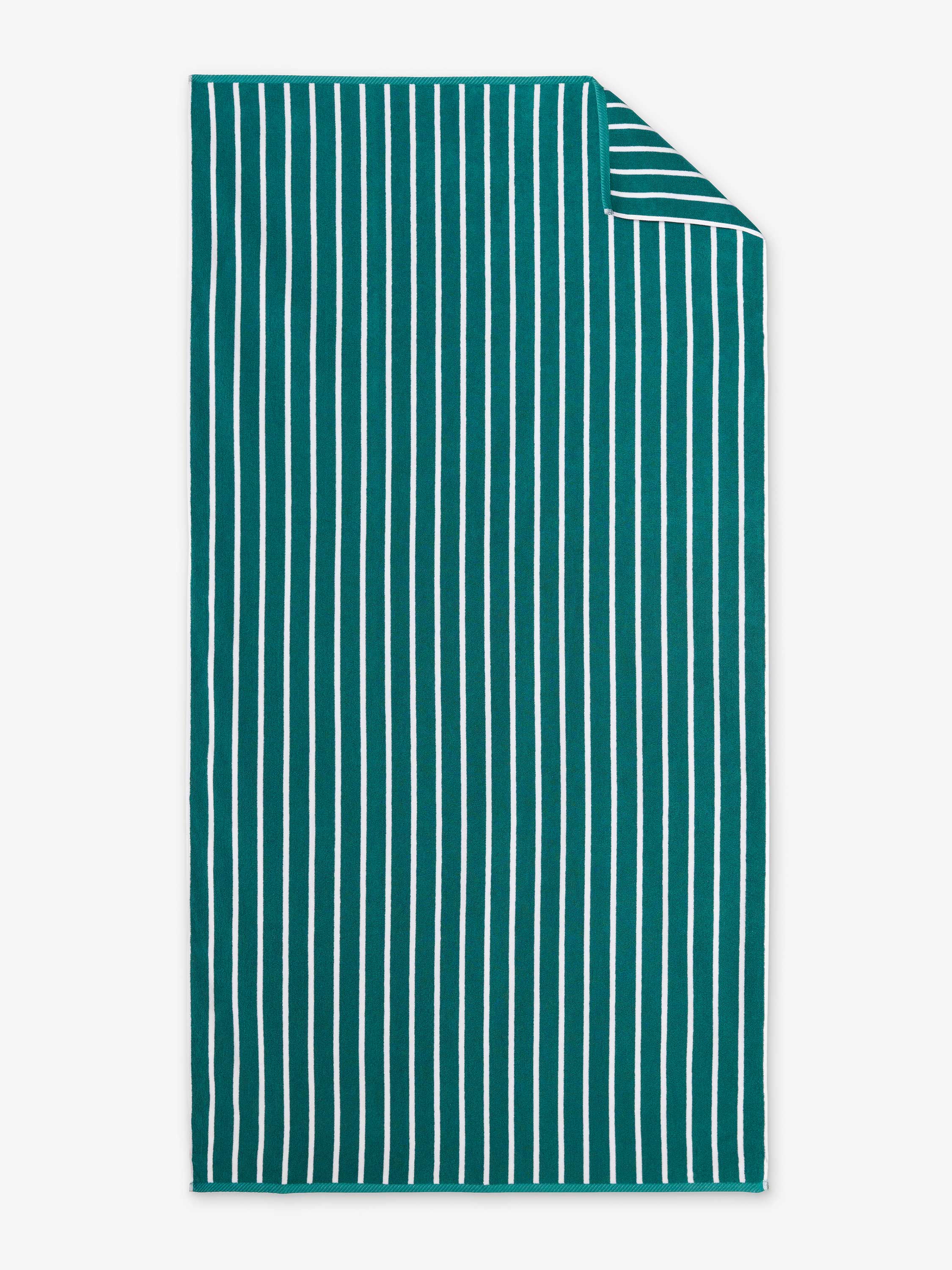 Sea Green Pinstripe Cabana Beach Towel - Image 5
