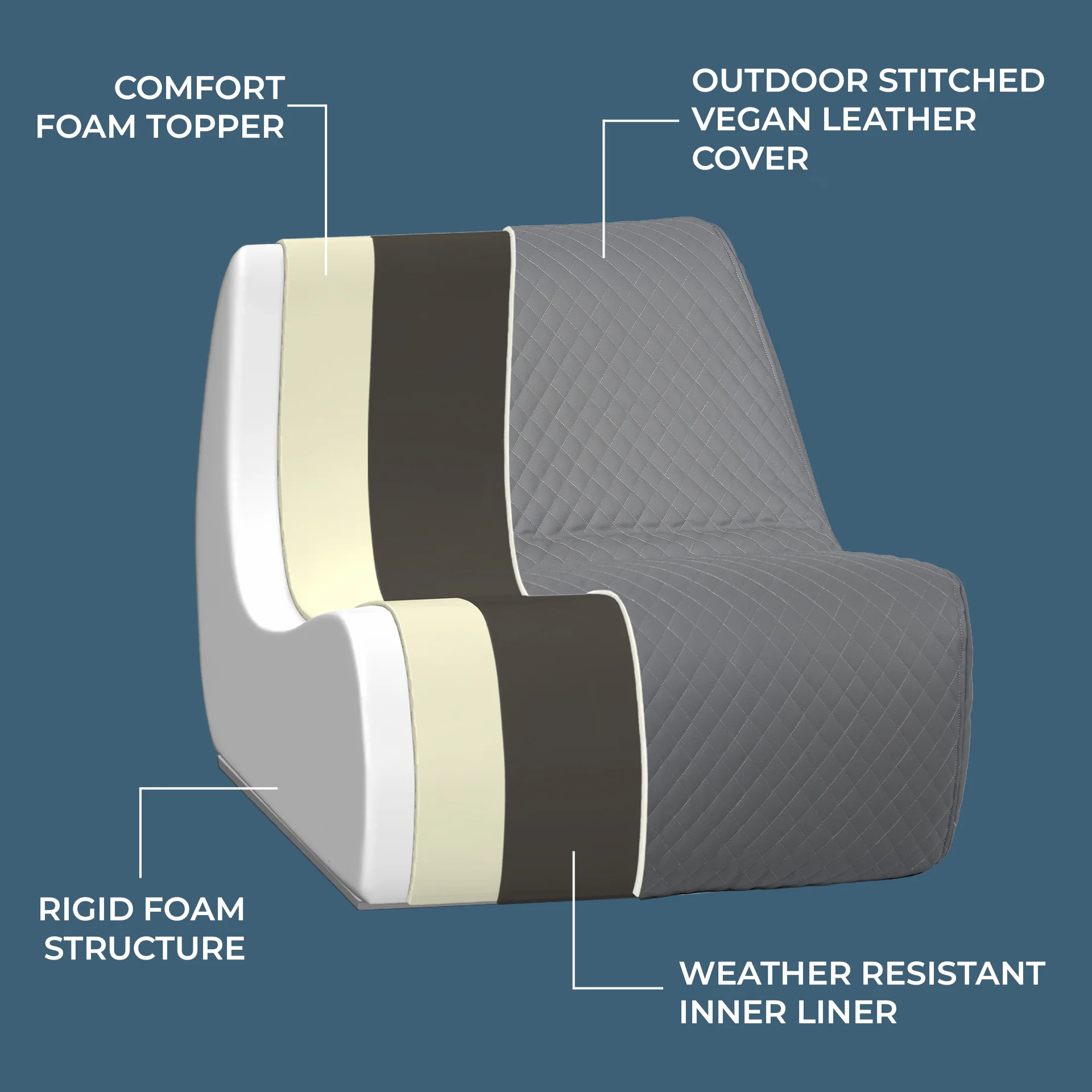 Solvana™ Outdoor Ottoman - Image 23