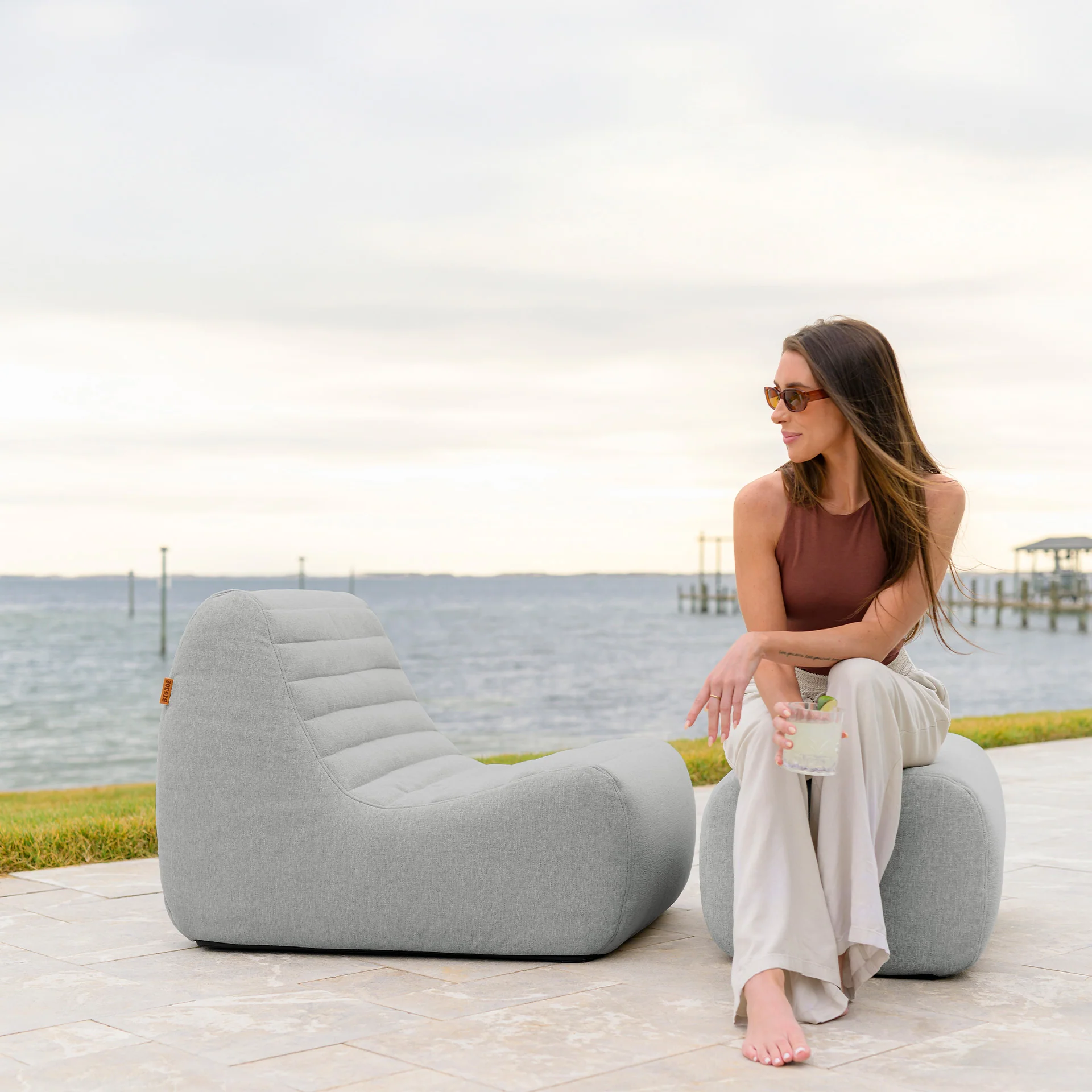 Solvana™ Outdoor Ottoman - Image 47