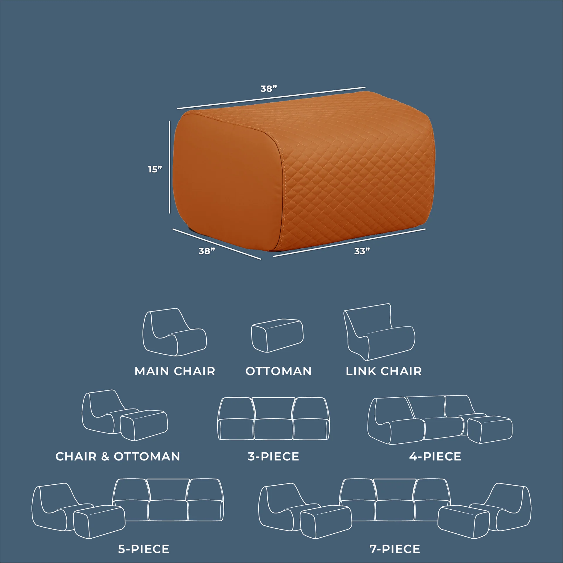 Solvana™ Outdoor Ottoman - Image 54