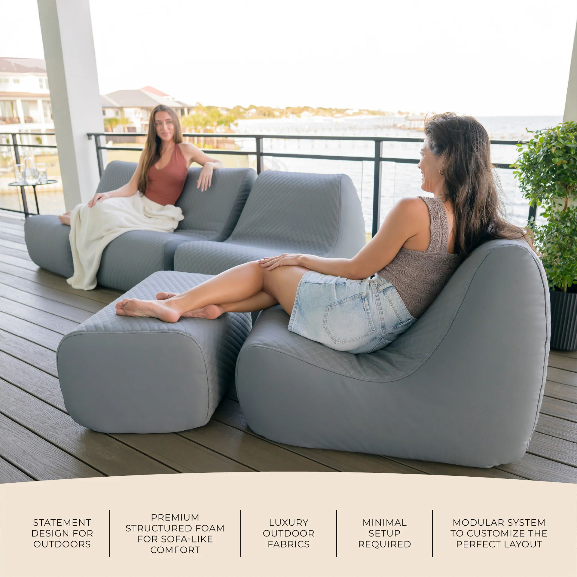 Solvana™ 5 Piece Outdoor Sectional Sofa - Image 20