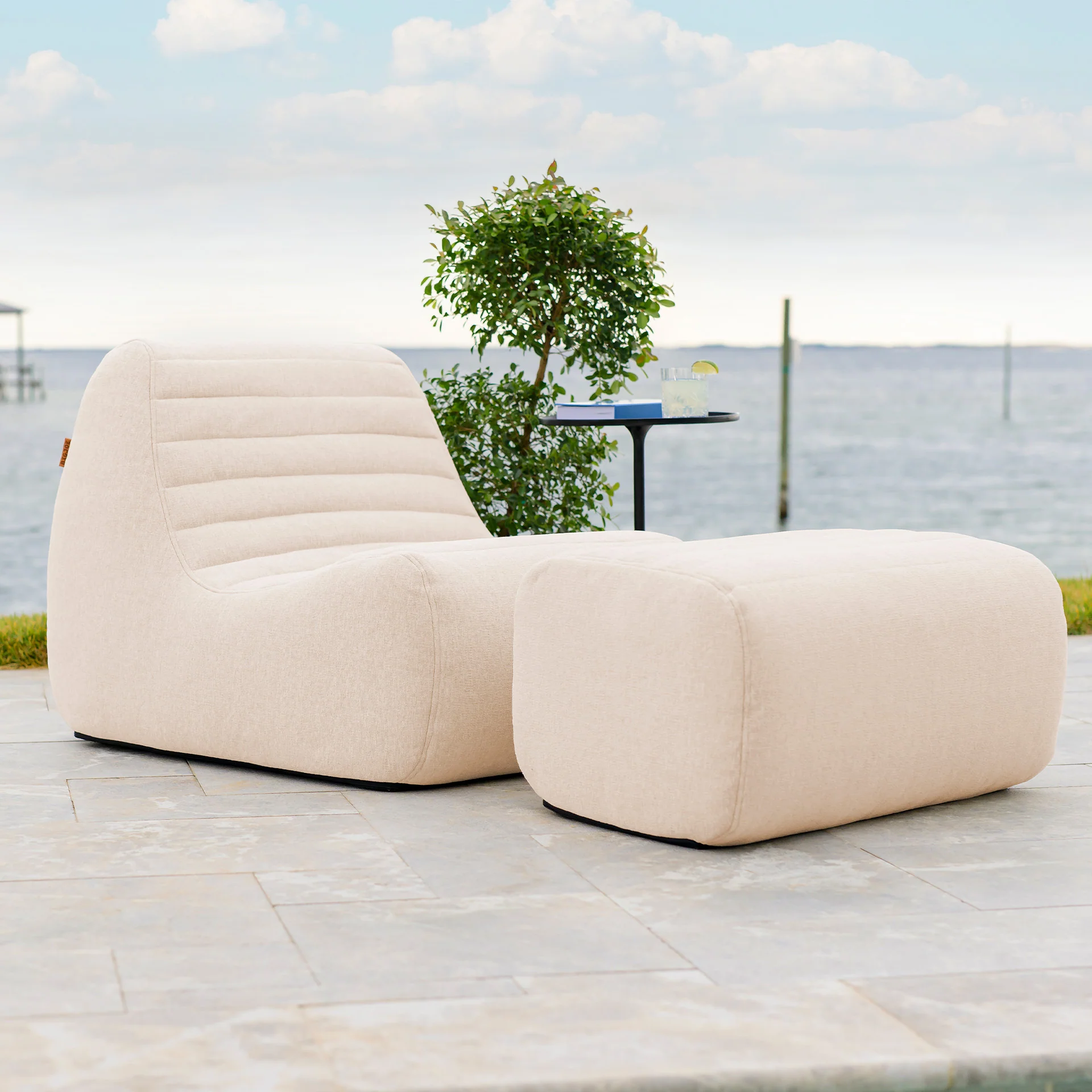 Solvana™ Outdoor Chair and Ottoman Set - Image 12