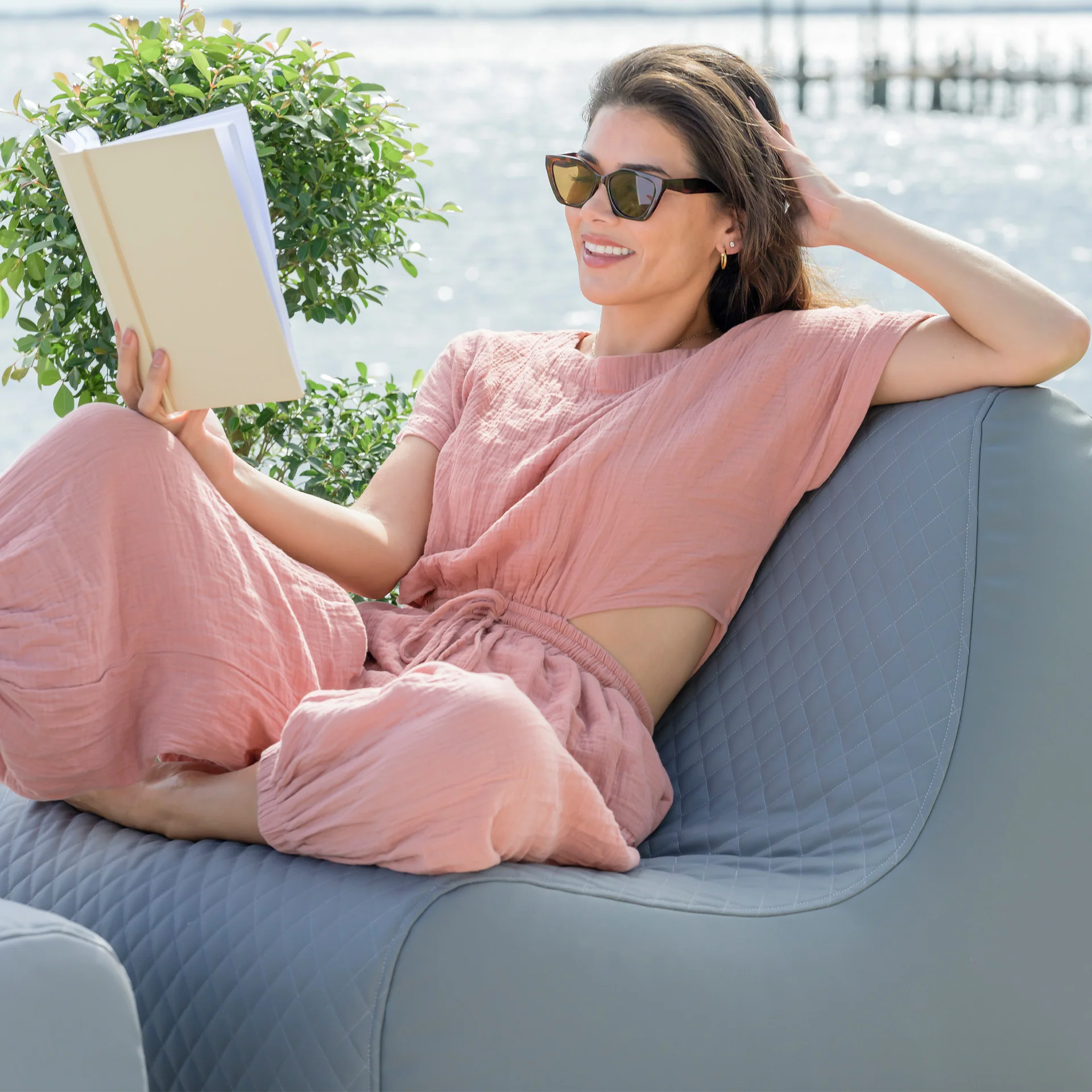 Solvana™ Outdoor Chair and Ottoman Set - Image 28