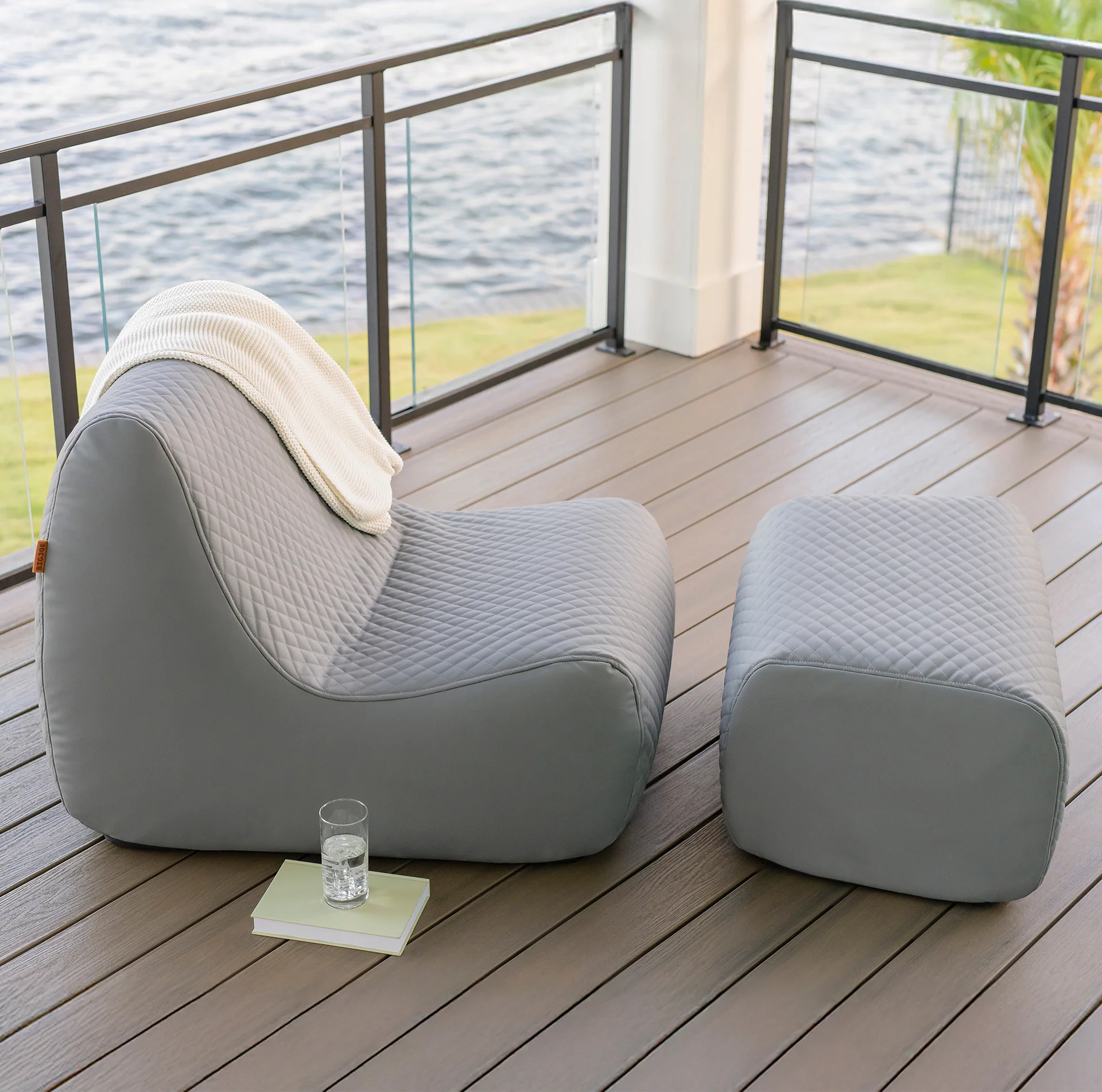 Solvana™ Outdoor Chair and Ottoman Set - Image 30