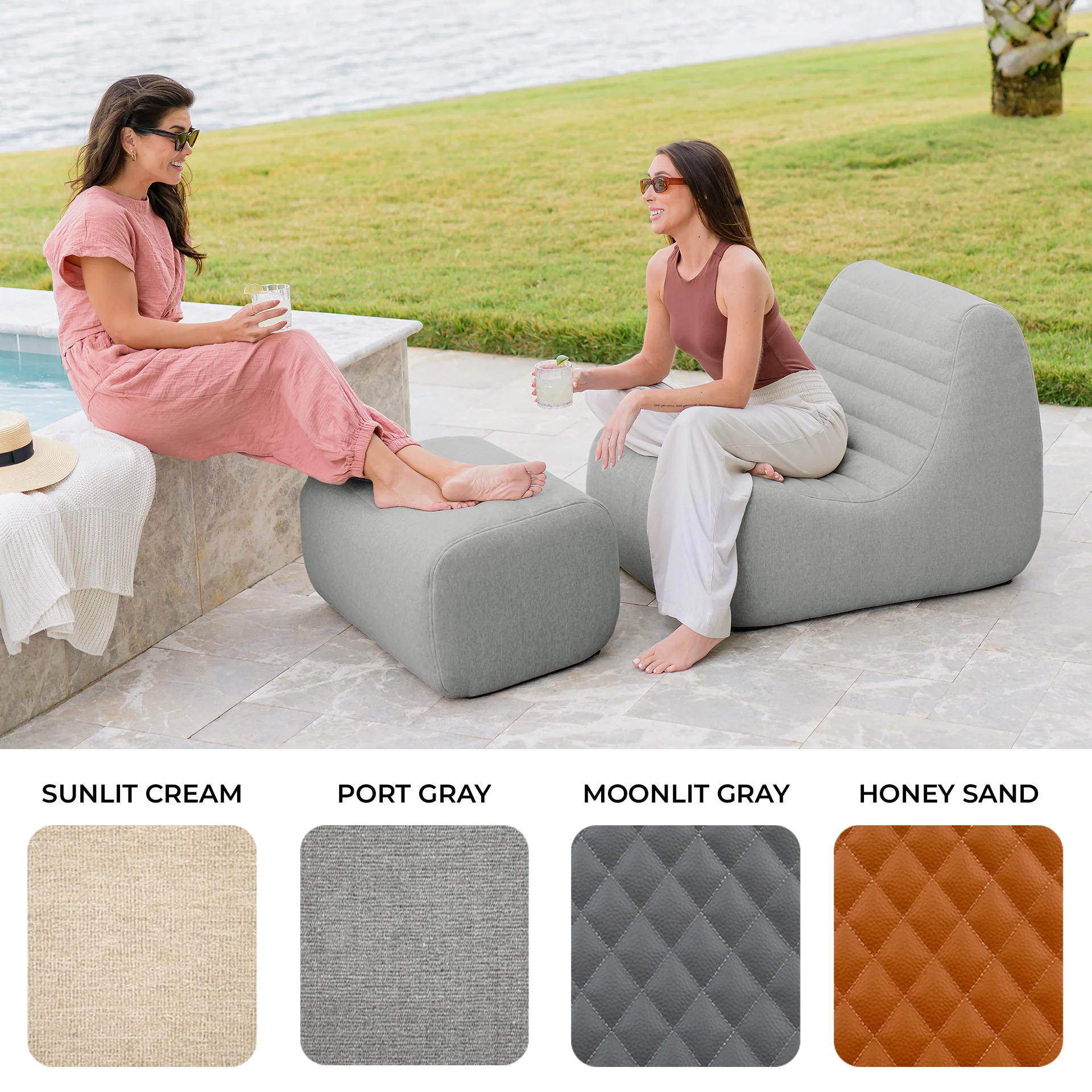 Solvana™ Outdoor Chair and Ottoman Set - Image 37
