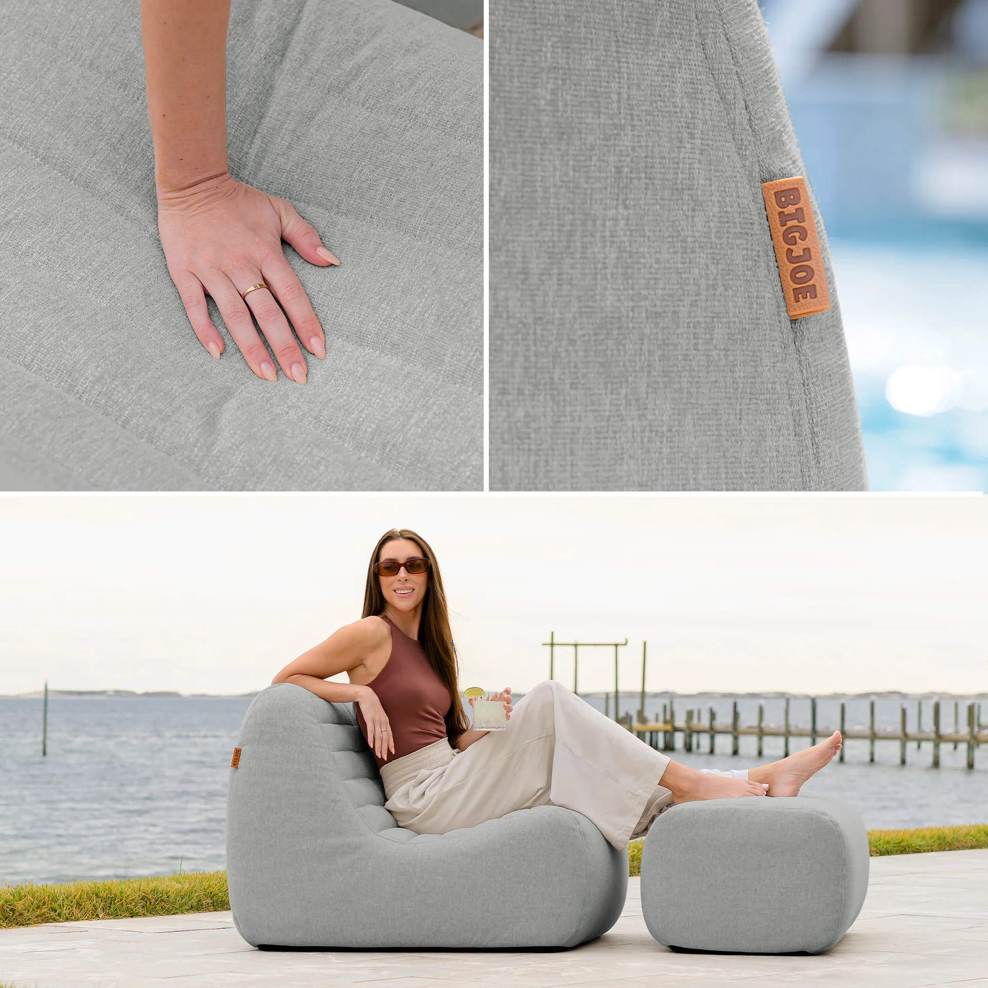 Solvana™ Outdoor Chair and Ottoman Set - Image 39