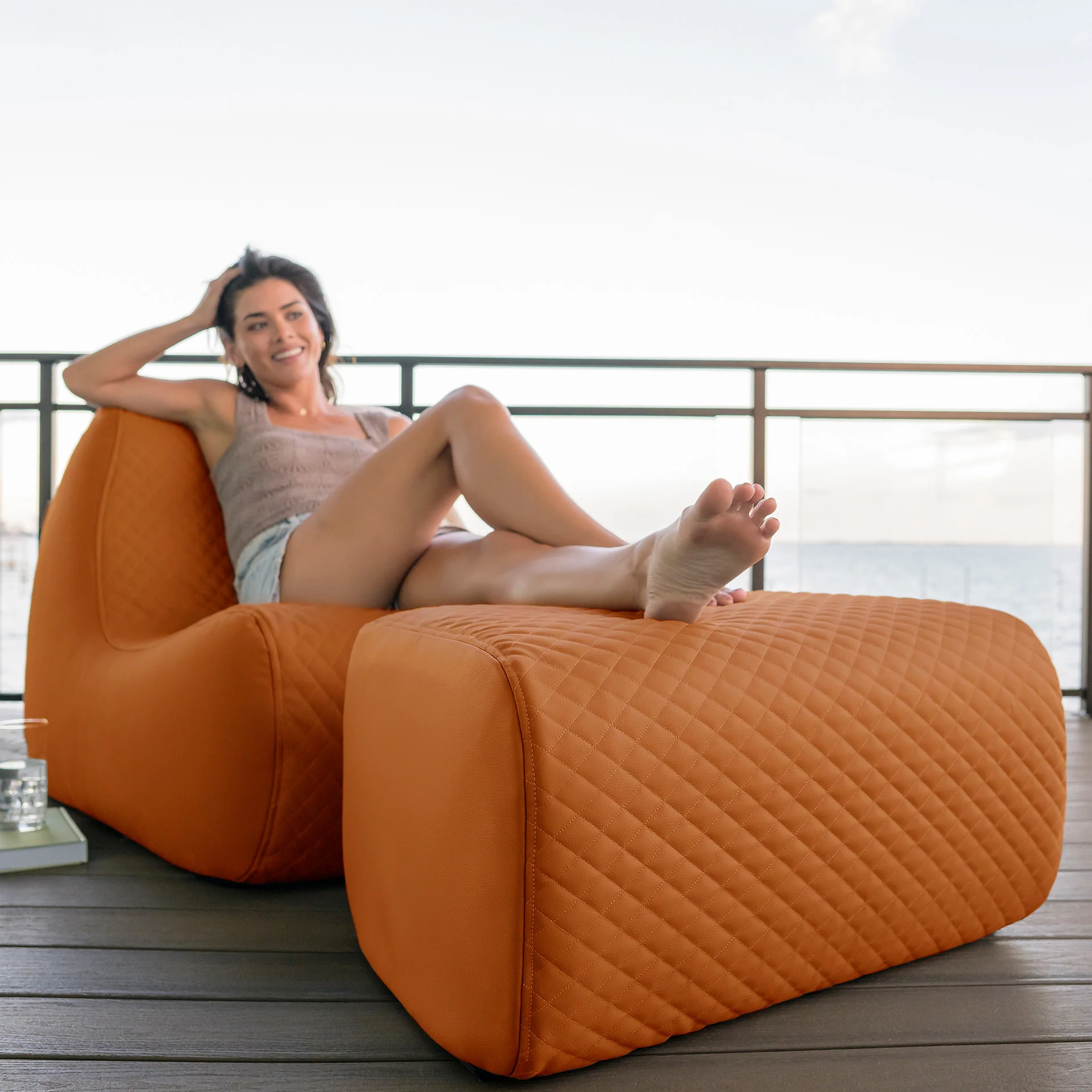 Solvana™ Outdoor Chair and Ottoman Set - Image 55