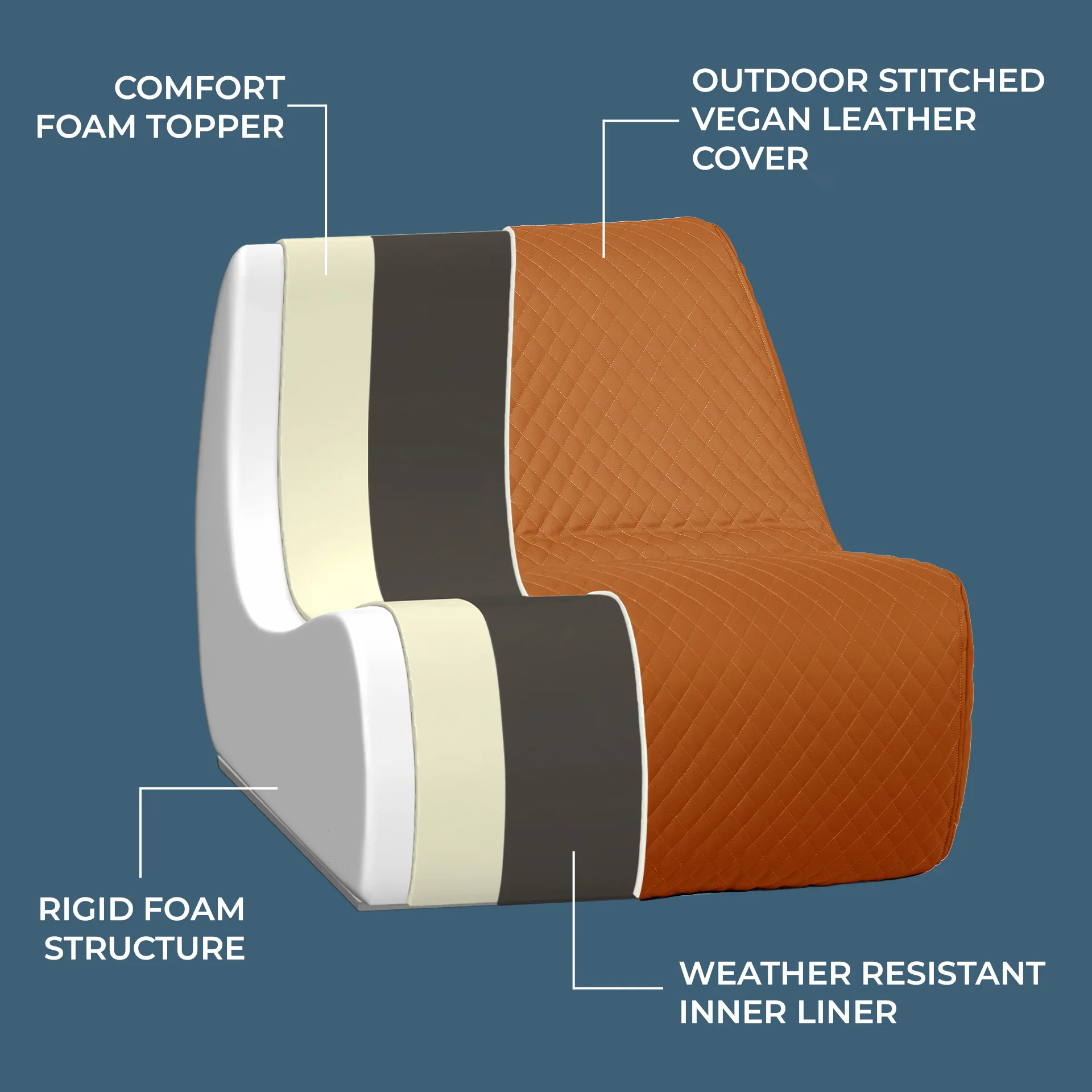 Solvana™ Outdoor Chair and Ottoman Set - Image 59