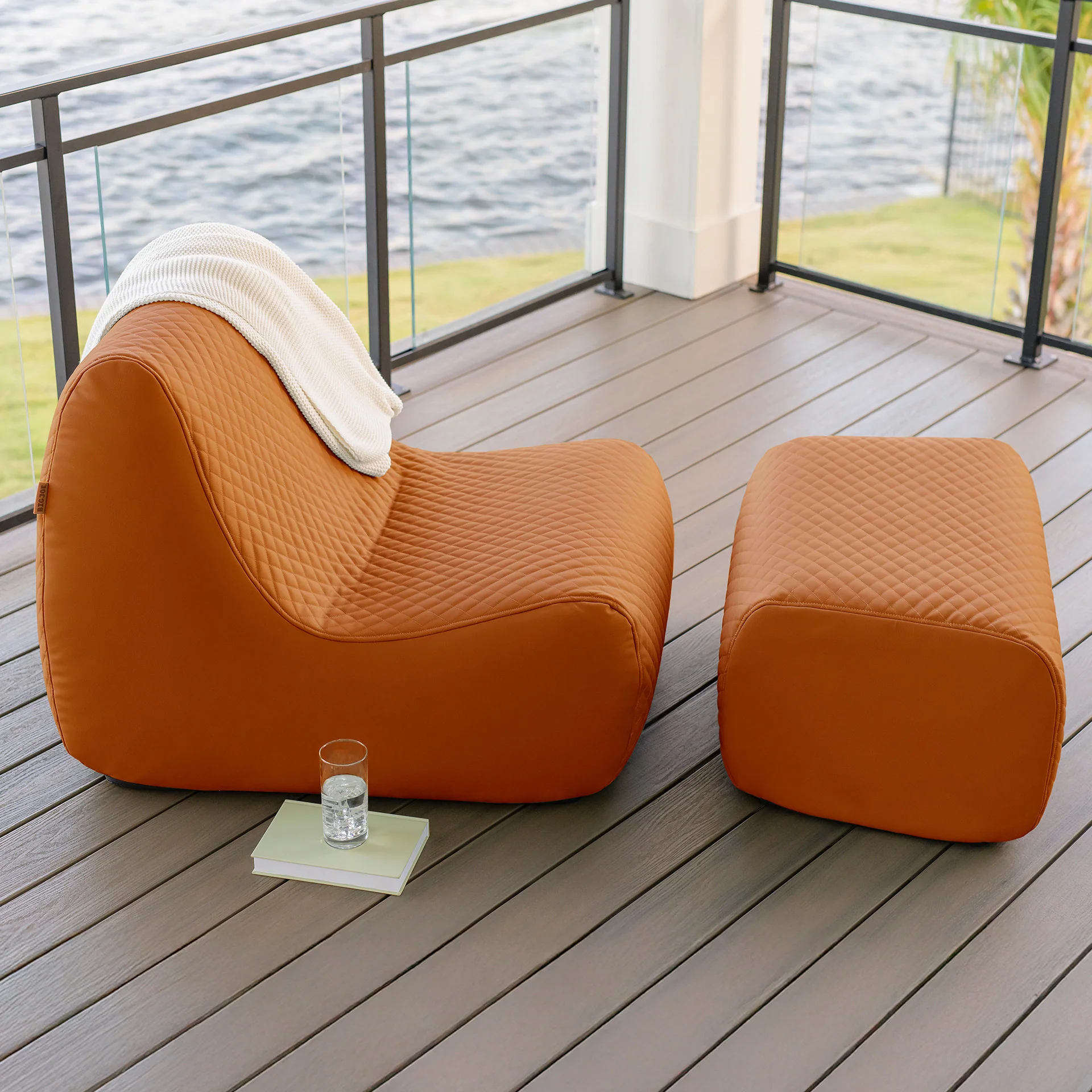 Solvana™ Outdoor Chair and Ottoman Set - Image 60